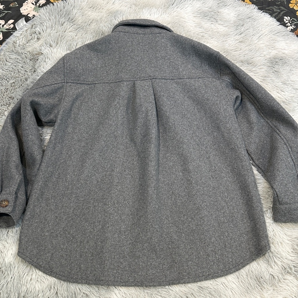 Love Tree Charcoal Gray Shacket - Picture 8 of 8